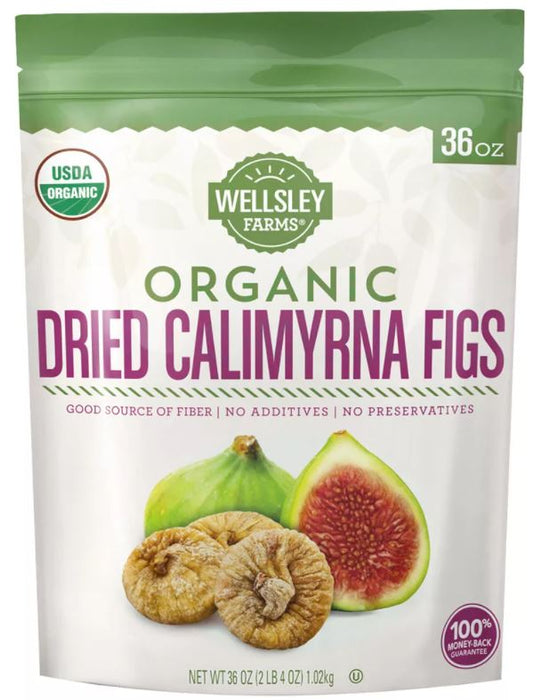 Wellsley Farms Organic Dried Calimyrna Figs , 36 oz