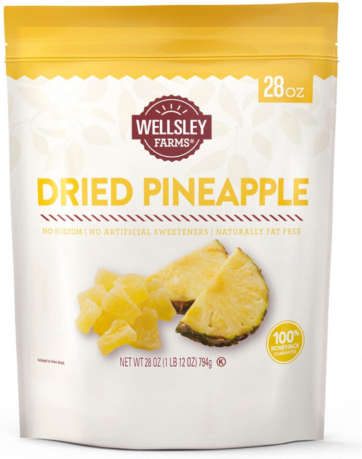 Wellsley Farms Dried Pineapple, 28 oz