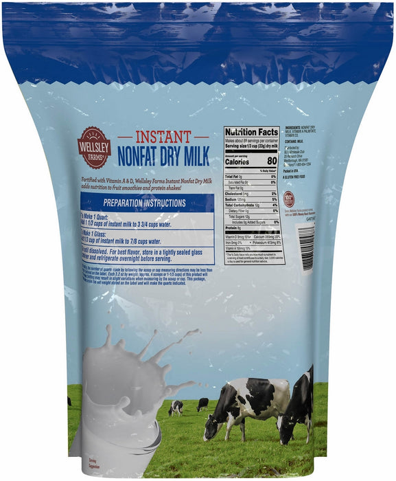 Wellsley Farms Instant Nonfat Dry Milk, 70.4 oz