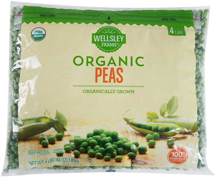 Wellsley Farms Organic Peas, 4 lbs