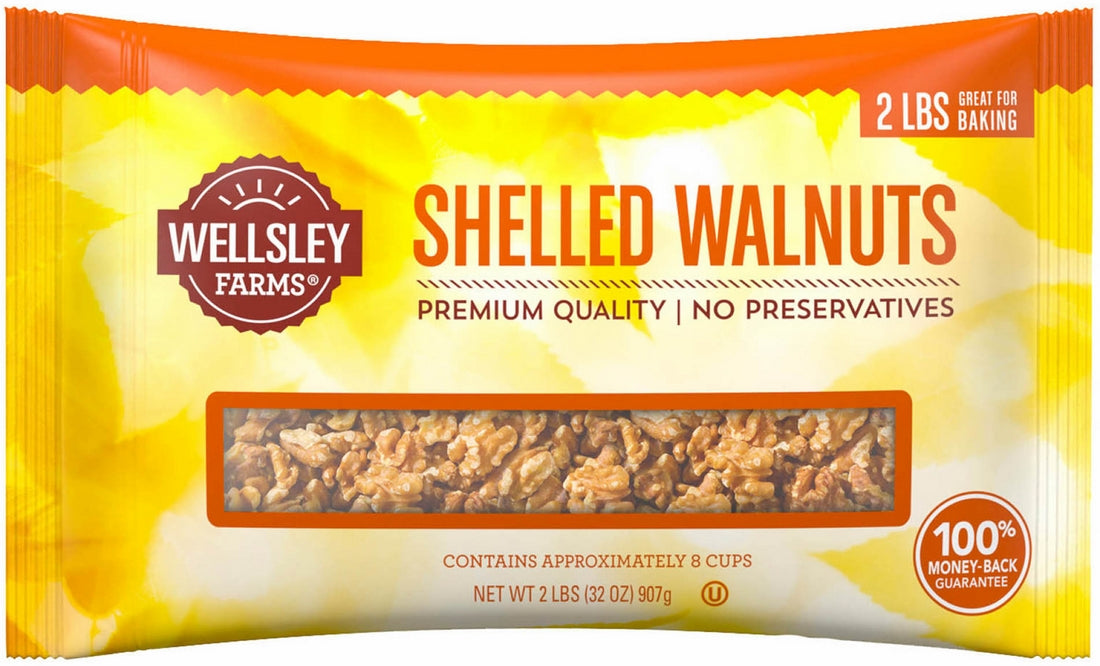 Wellsley Farms Shelled Walnuts, 32 oz