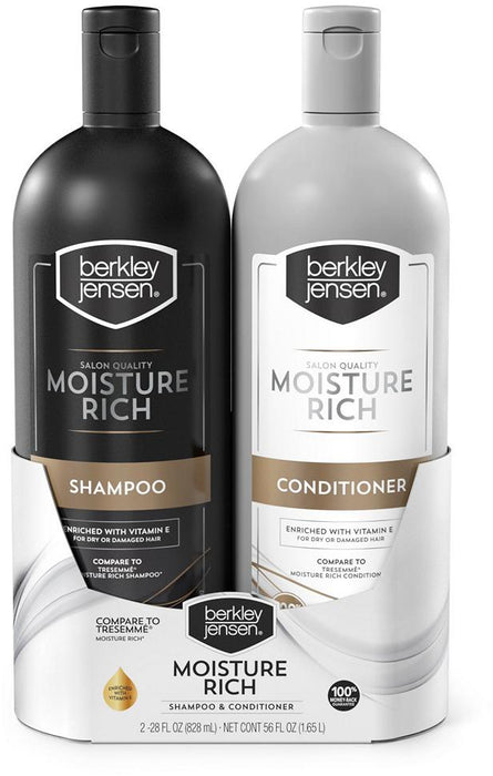 Berkley Jensen Moisture Rich Shampoo & Conditioner, Value Pack, 28 oz