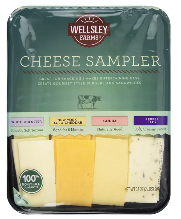 Wellsley Farms Signature Cheese Sampler , 2 x 16 oz