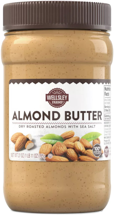 Wellsley Farms Almond Butter with Sea Salt, 27 oz.