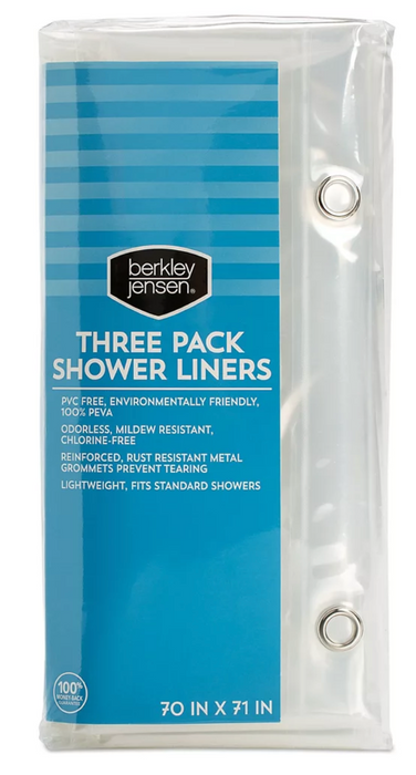 Berkley Jesnen 3-Pack Shower Liners , 3 pcs