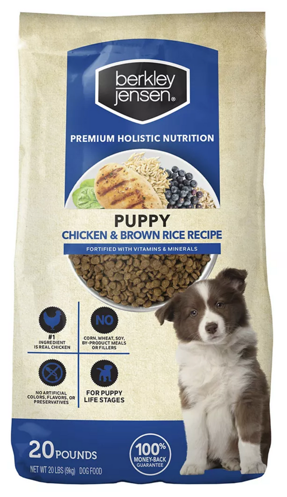 Berkley Jensen Chickean Brown Rice Dry Dog Food For Puppies 20