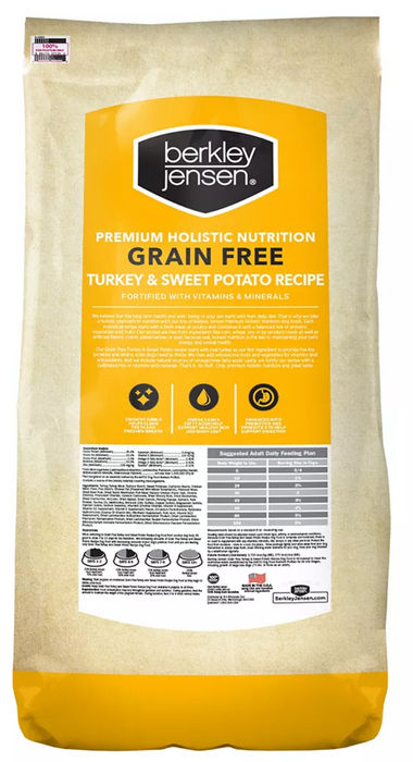 Berkley Jensen Grain Free Turkey & Sweet Potato Recipe For Dogs , 30 lbs