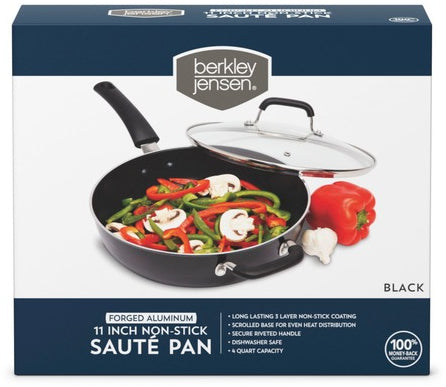 Berkley Jensen 11 Inch Forged Aluminum Non-Stick Saute Pan, 1 pc