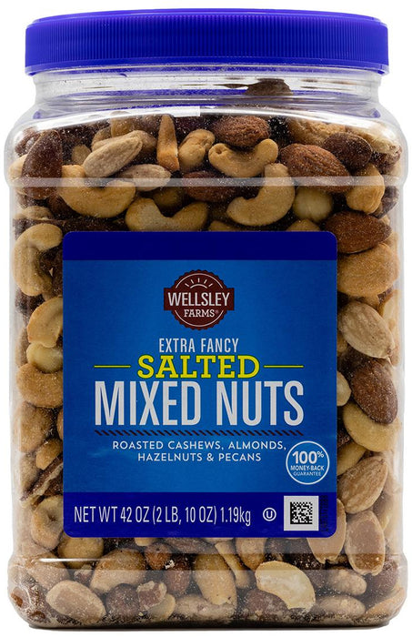 Wellsley Farms Extra Fancy Salted Mixed Nuts, 42 oz