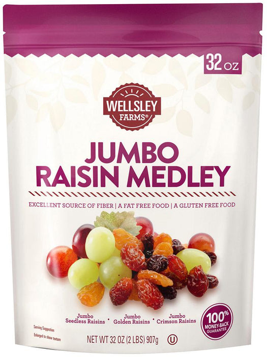 Wellsley Farms Jumbo Raisin Medley , 32 oz