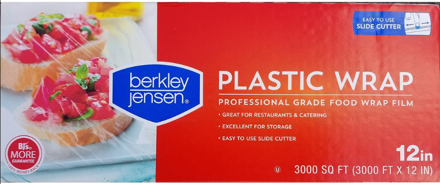 Berkley Jensen Plastic Film Wrap, 12 in x 3000 sqf