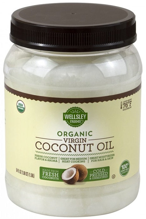 Wellsley Farms Organic Virgin Coconut Oil, 54 oz