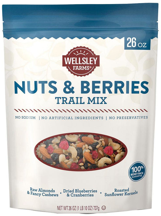 Wellsley Farms Nuts & Berries Trail Mix, 26 oz