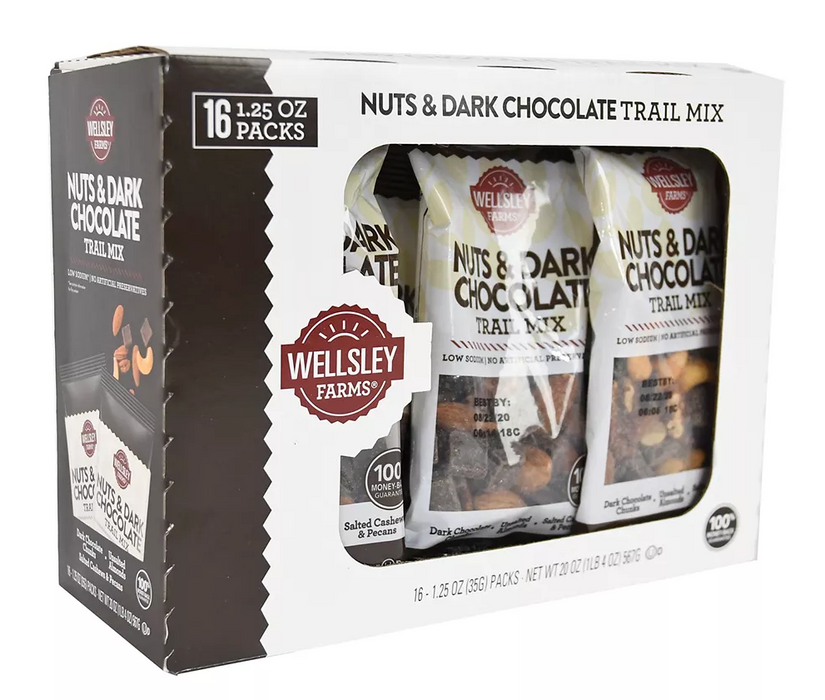 Wellsley Farms Nuts & Darks Chocolate Mix , 16 ct