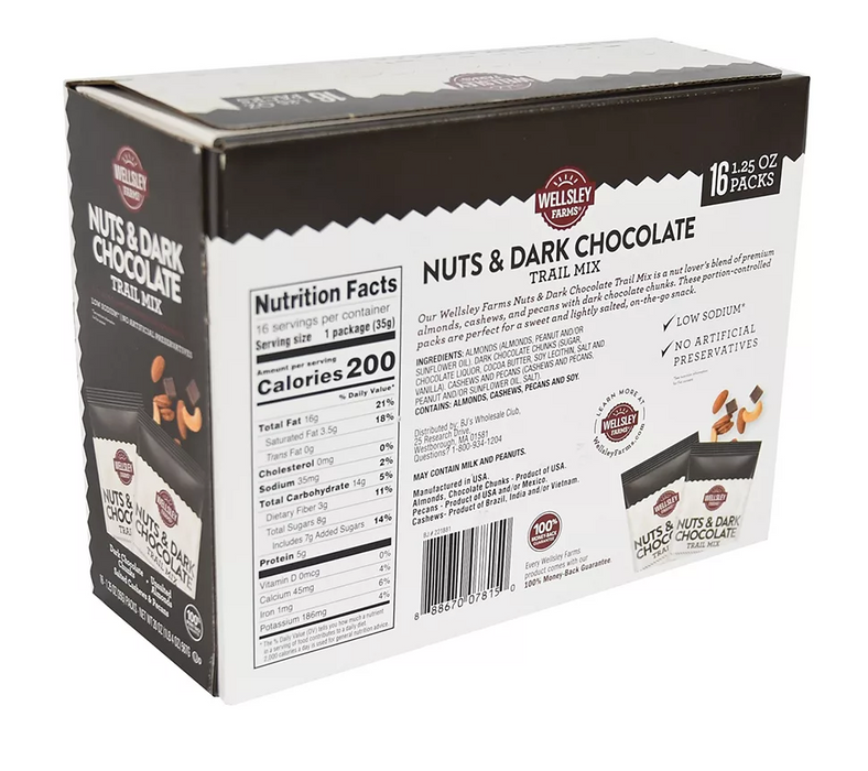 Wellsley Farms Nuts & Darks Chocolate Mix , 16 ct