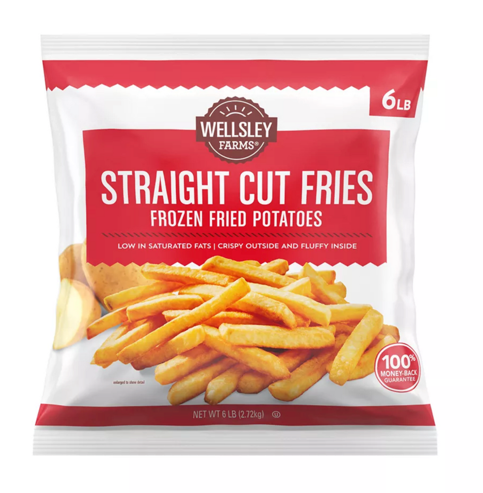Wellsley Farms Frozen Straight Cut French Fries , 6 lbs