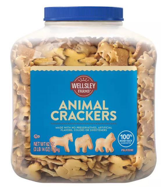 Wellsley Farms Animal Crackers , 62 oz