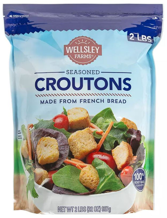 Wellsley Farms Seasoned Croutons , 32 oz