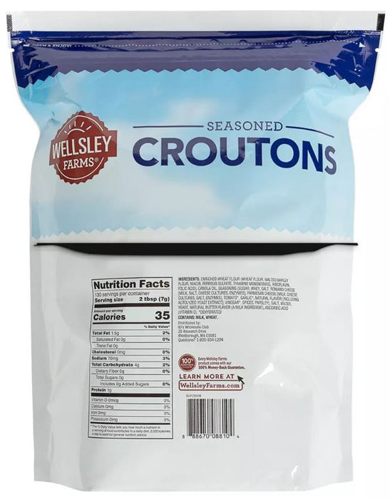 Wellsley Farms Seasoned Croutons , 32 oz