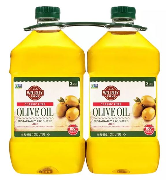 Wellsley Farms Classic Pure Olive Oil, 2-Pack, 2 x 3 L