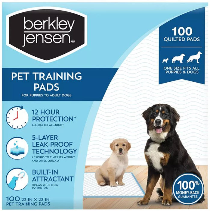 Berkley Jensen Pet Training Pads , 100 ct