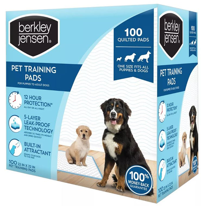 Berkley Jensen Pet Training Pads , 100 ct