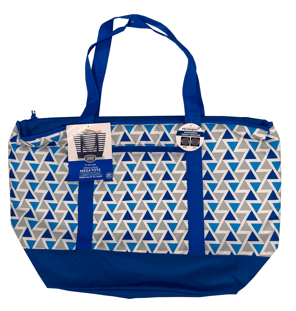 Berkley Jensen Insulated Mega Tote, Blue, 12 gal —