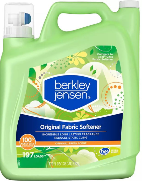 Berkley Jensen Original Fabric Softener, Original Fresh Scent , 170 oz
