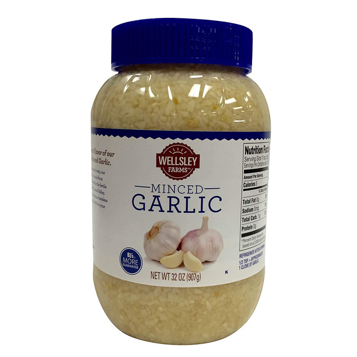 Wellsley Farms Minced Garlic , 32 oz