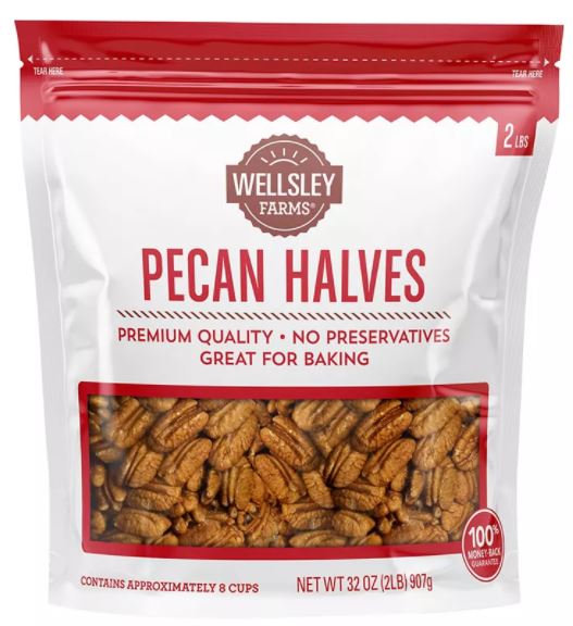 Wellsley Farms Pecan Halves , 32 oz