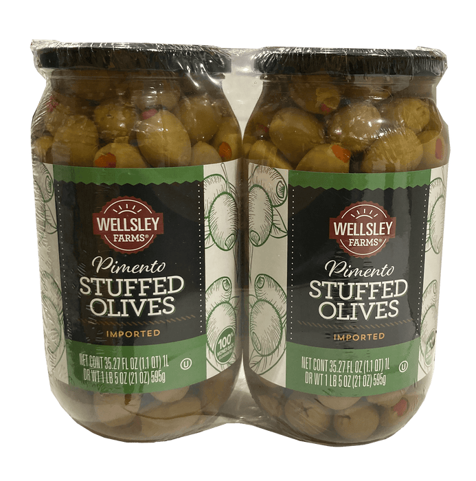 Wellsley Farms Stuffed Olives, 2 ct, 21 oz