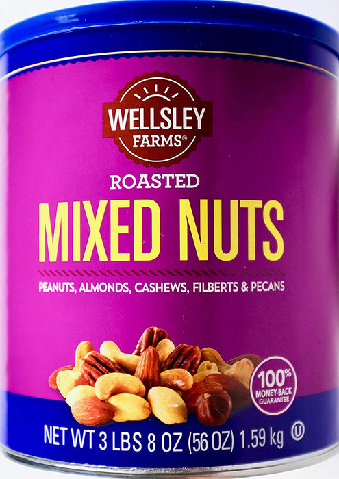 Wellsley Farms Roasted Mixed Nuts, 56 oz