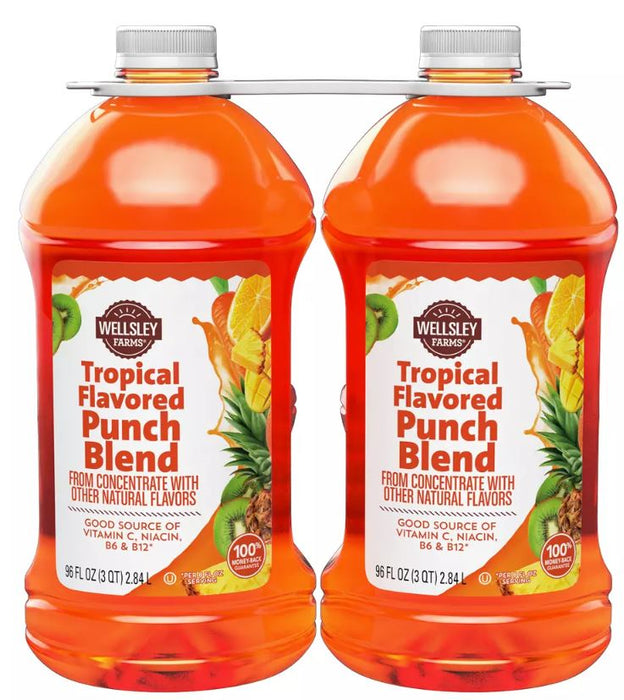 Welsley Farms Tropical Flavored Punch Blend , 2 x 96 oz