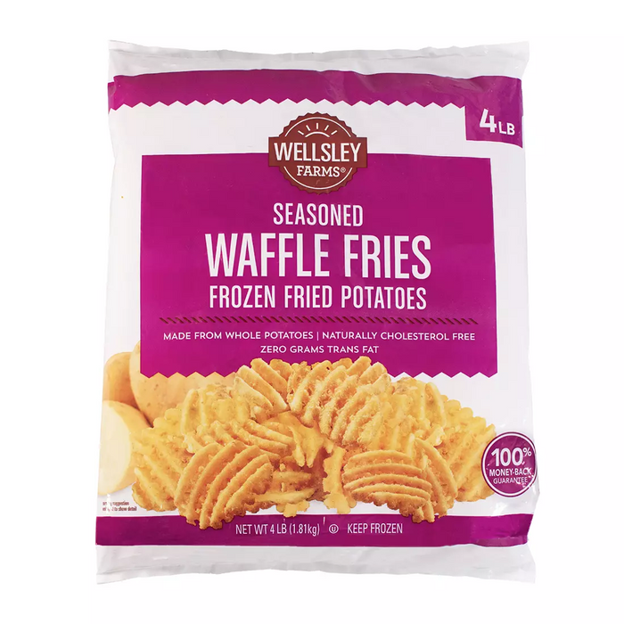 Wellsley Farms Seasoned Waffle Fries, 4 lbs