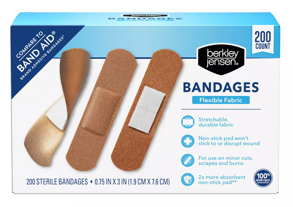 Berkley Jensen Flex-Fabric Bandage, 3/4" x 3 , 200 ct