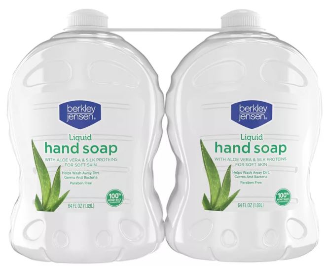 Berkley Jensen Aloe Vera Hand Soap, 2-Pack , 2 x 64 oz