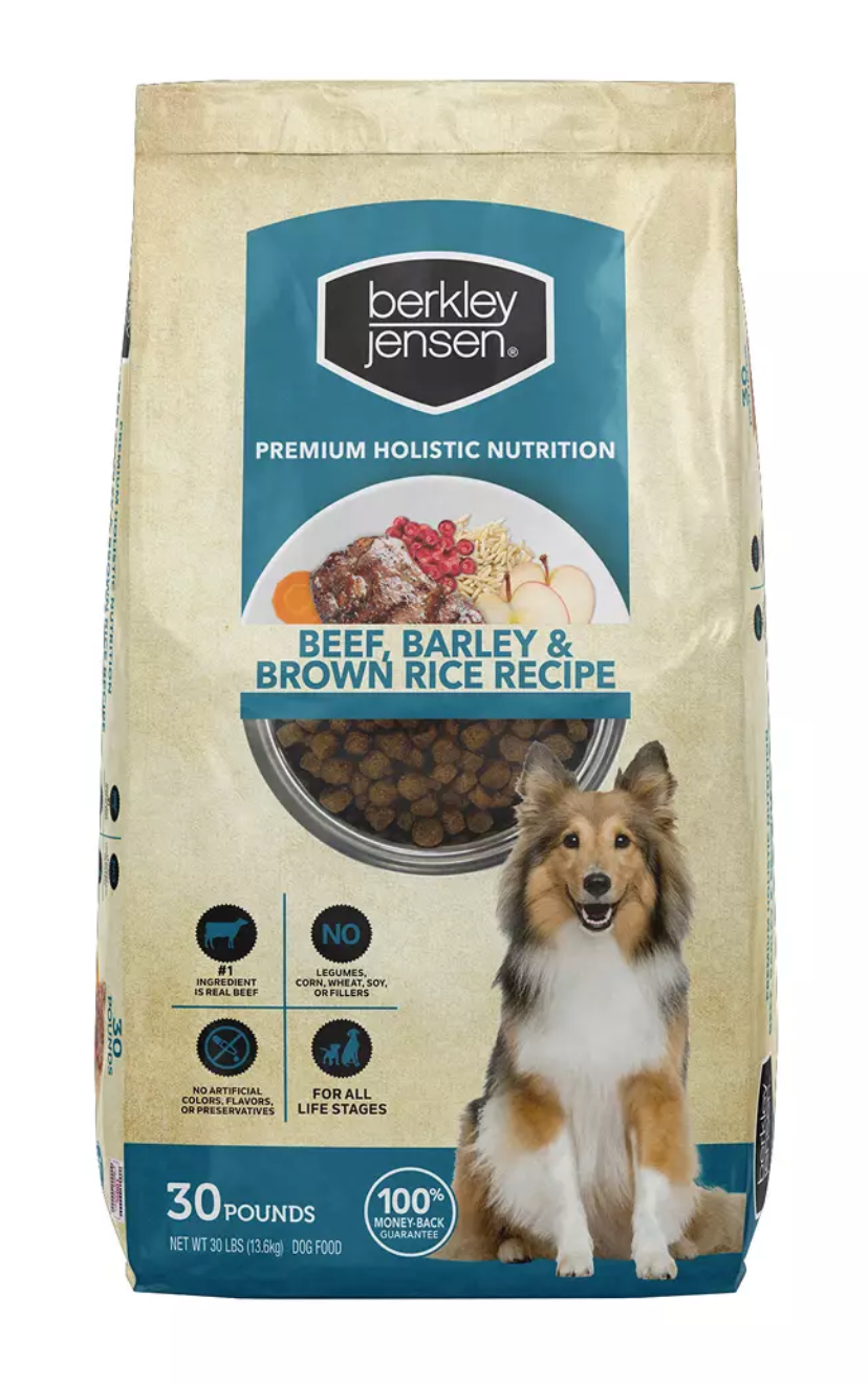 Berkley Jensen Deboned Beef Barley Brown Rice Dry Dog Food 30