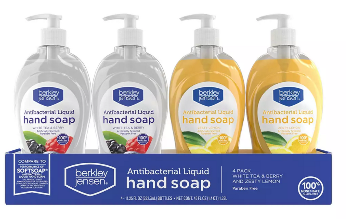 Berkley Jensen Antibacterial Hand Soap, 4Pack, 4 x 11.25 oz —