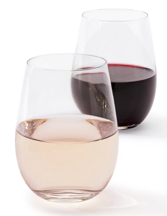 Berkley Jensen 12-Piece Stemless Wine Glass Set , 15.2 oz