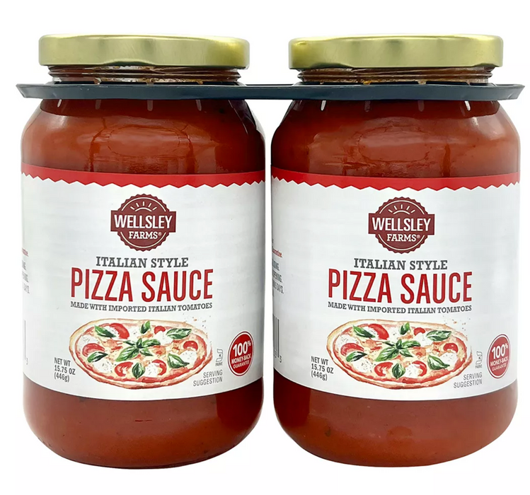 Wellsley Farms Pizza Sauce, 2-Pack , 2 x 15.75 oz