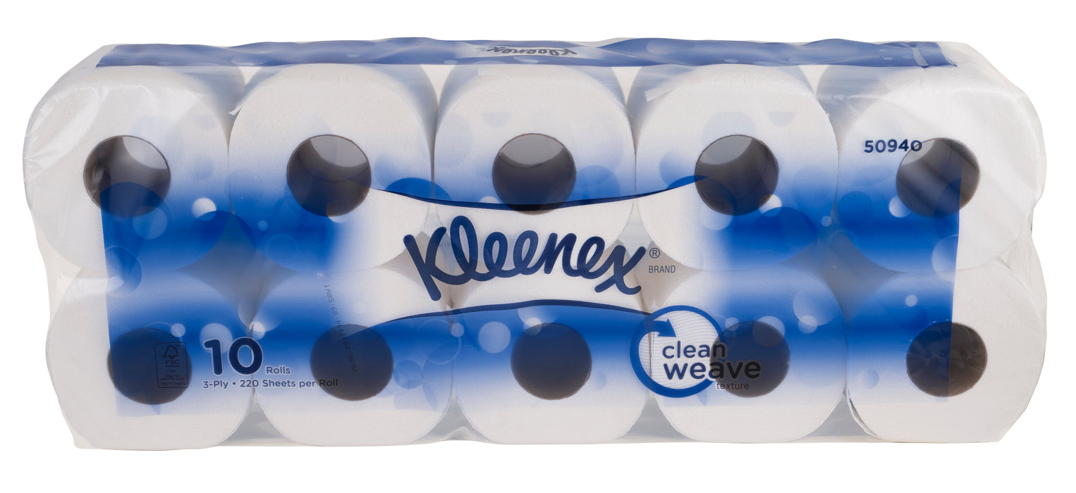 Kleenex 3-Ply Bathroom Tissue, 10 ct