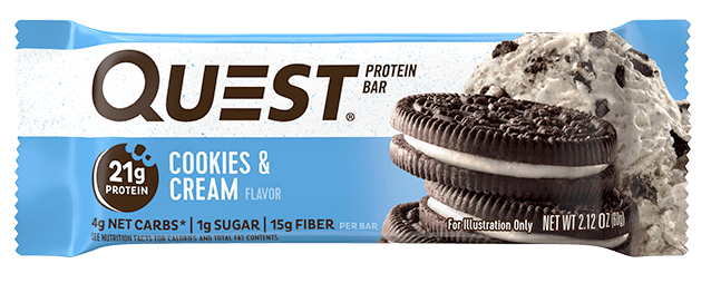 Quest Protein Bar, Cookies & Cream, 60 g