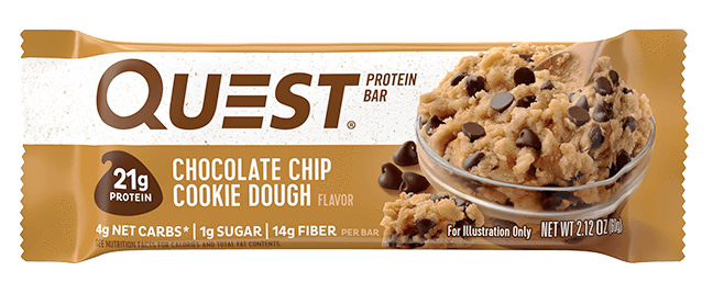 Quest Protein Bar, Chocolate Chip Cookie Dough, 60 g