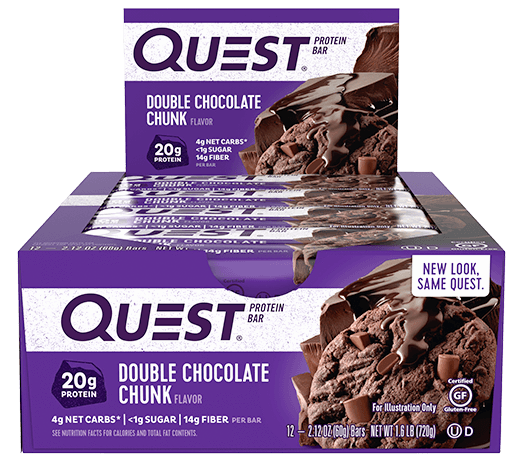 Quest Protein Bars, Double Chocolate Chunk , 12 x 60 g