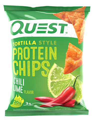 Quest Tortilla Style Protein Chips, Chili Lime, 32 g