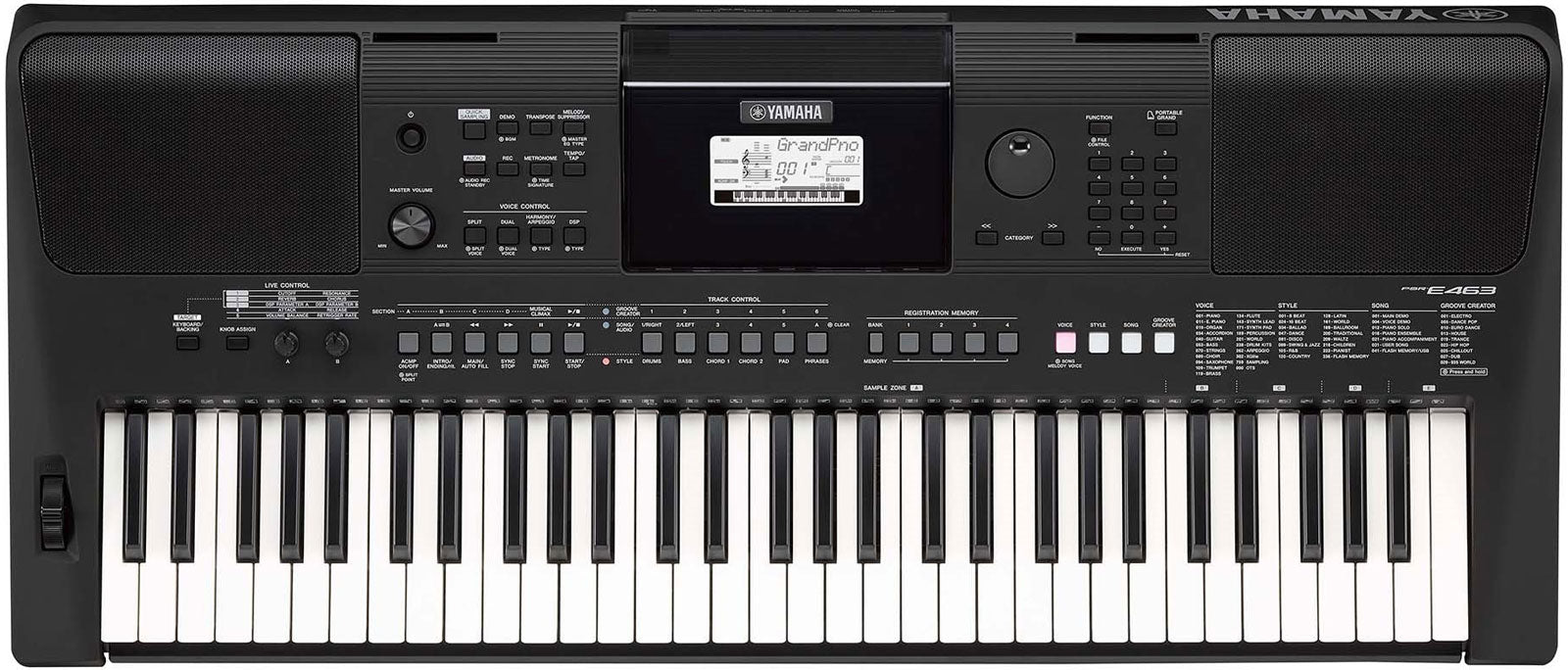 Yamaha PSR-E463 Keyboard, 1 ct