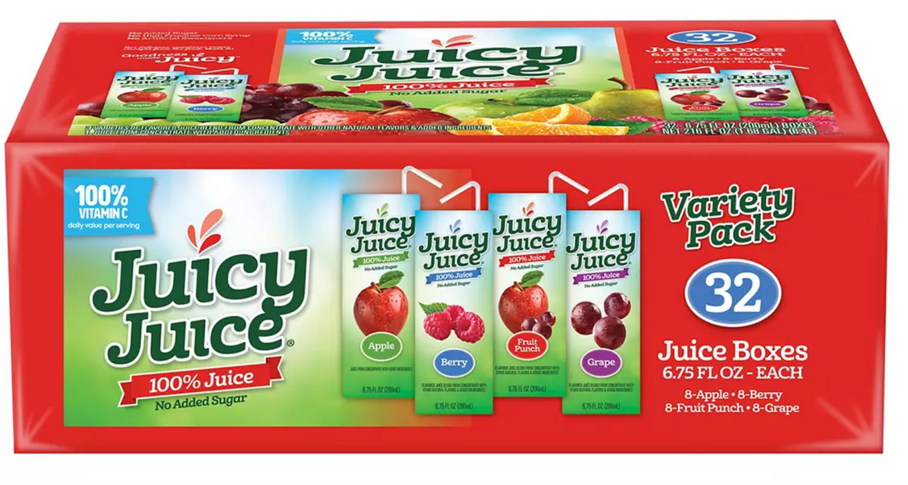 Juicy Juice, Variety Pack , 32 x 6.75 oz