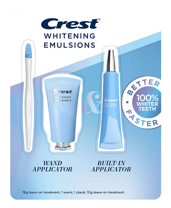 Crest Whiteneing Emulsions Teeth Whitening Treatment, Value Pack, On-The-Go , 0.63 oz + 0.35 oz