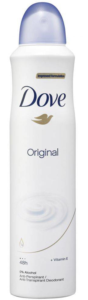 Dove Original Spray Deodorant, 250 ml