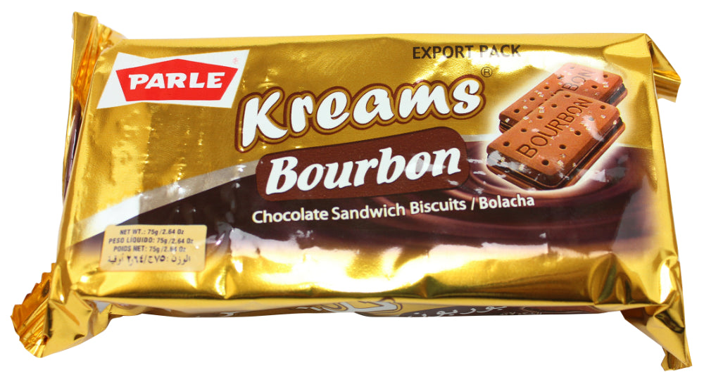 Parle Kreams Bourbon Chocolate Sandwich Biscuits, 2.64 oz